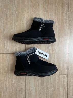 TEMOFON Womens Warm Snow Boots: Waterproof Ankle Winter Shoes